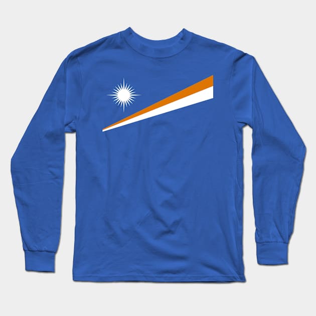 Marshall Islands Flag Long Sleeve T-Shirt by Historia